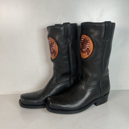 Smith And Wesson Square Toe Western Boots 9.5 EE Campus Cavalry