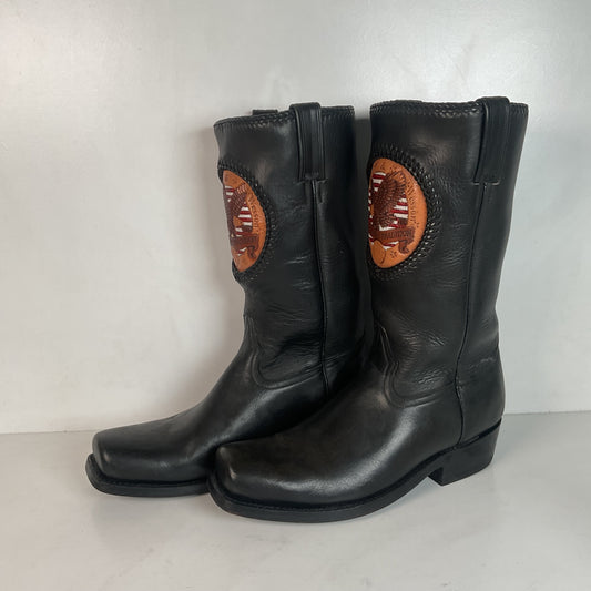 Smith And Wesson Square Toe Western Boots 9.5 EE Campus Cavalry