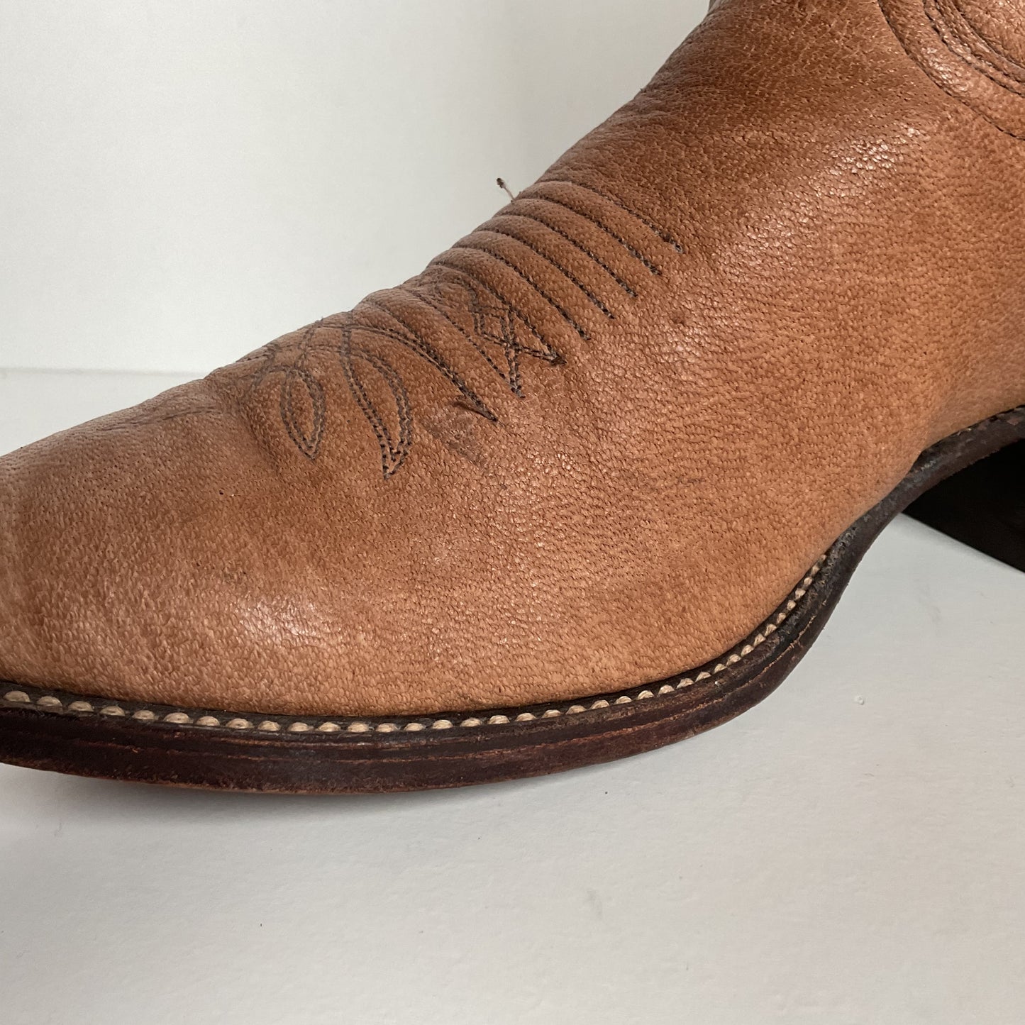 Vintage Dan Post Elk Skin Cowboy Boots | USA Made | Men’s 9.5 D