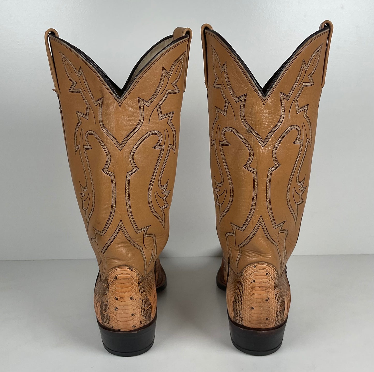 Vintage Dan Post Water Snake Cowboy Boots | Snakeskin | USA Made | Men’s 9.5 D