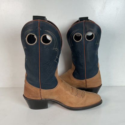 Vintage Acme Shorty Buckaroo Cowboy Boots 9 D Punchy Cloth Pullo