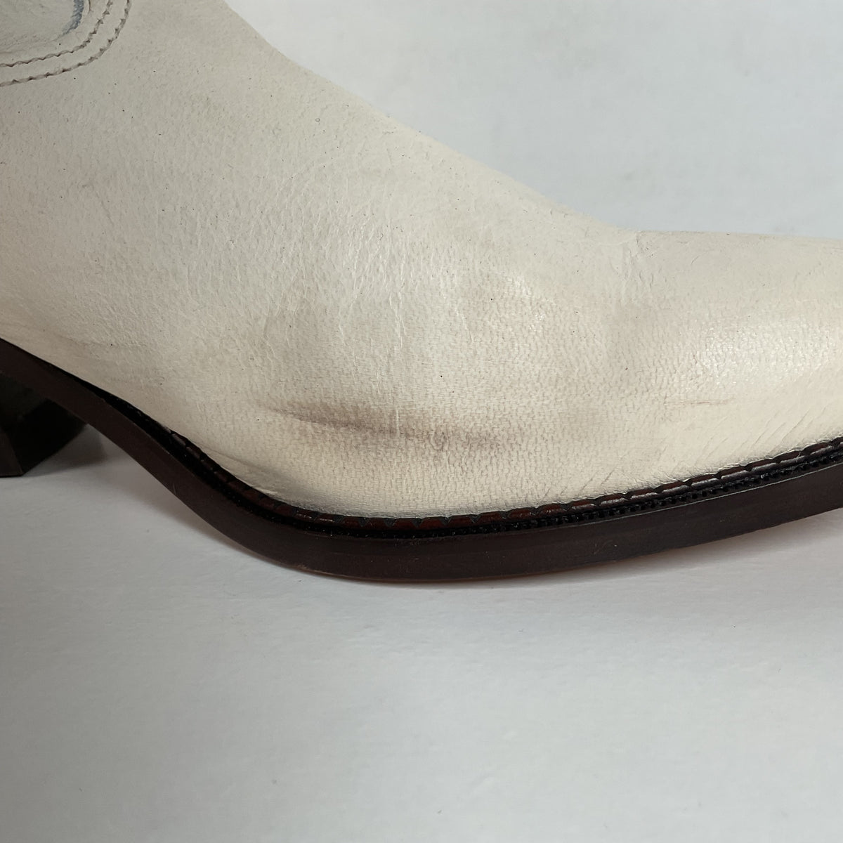 Vintage Zodiac Native Fringe Cowgirl Boots | USA Made | White | Women’s 9 M