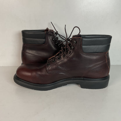 Vintage Red Wing Brown Leather Steel Toe Work Boots 12 B Style 2245 USA Made