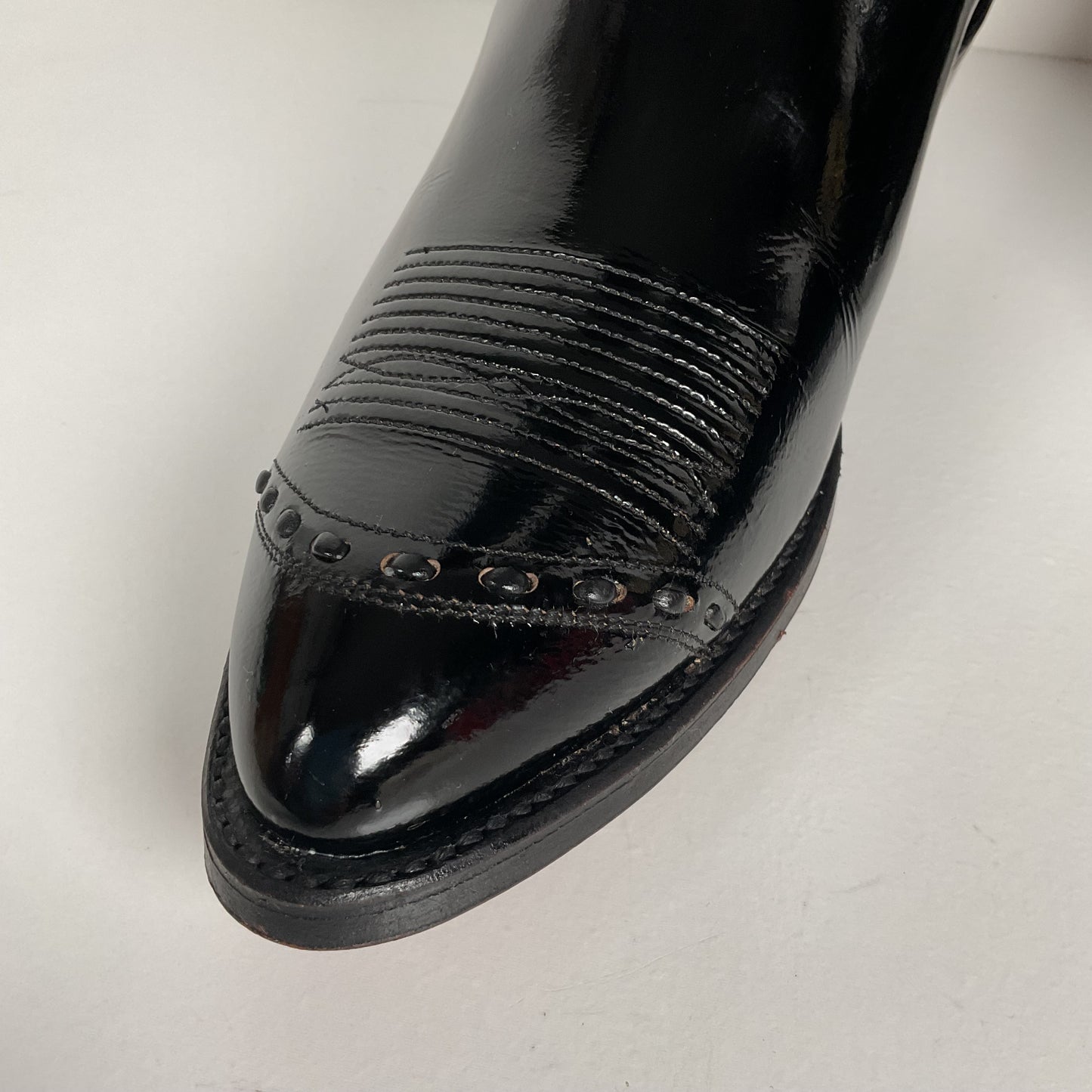 Dan Post Patent Leather Cowboy Boots | Buck Lace | Men’s 9 D