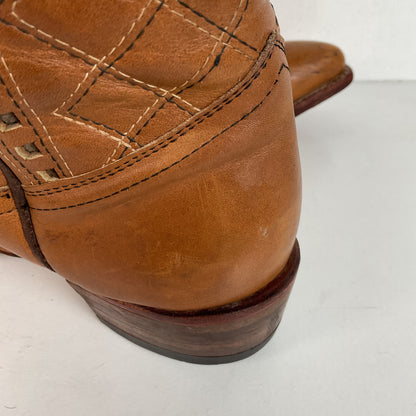 Vintage Patchwork Cowboy Boots | Quilted | 1960s-1970s | Men’s 10 E