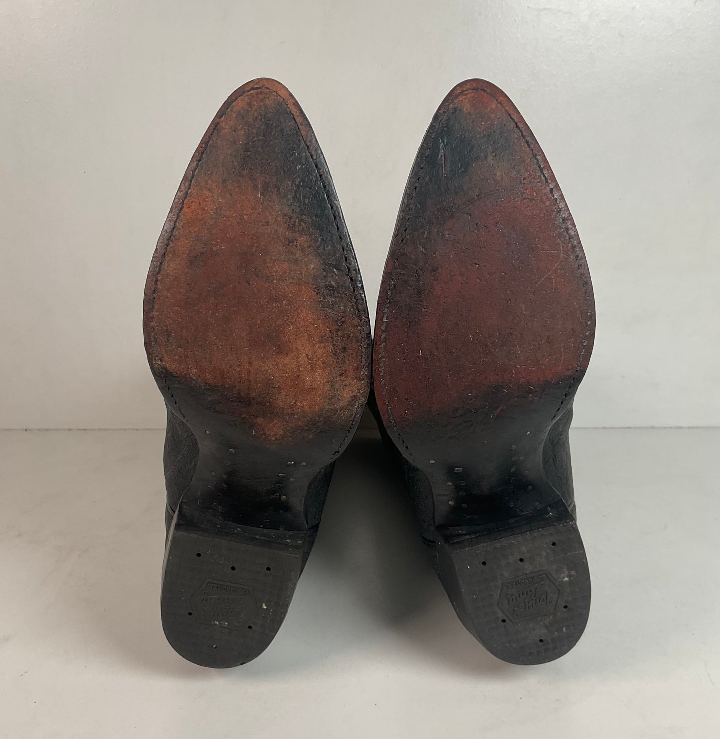 Vintage Tony Lama Elephant Cowboy Boots 10.5 EE Gold Label USA Made