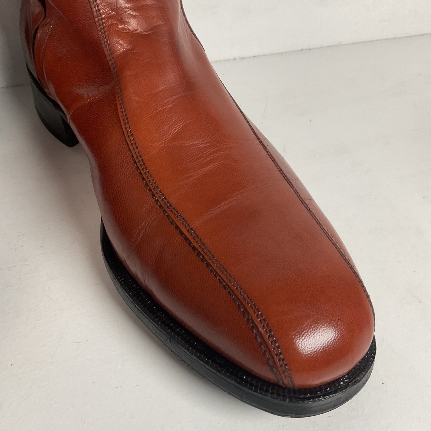 Vintage Florsheim Imperial Zipper Boots 10 D Chelsea Style