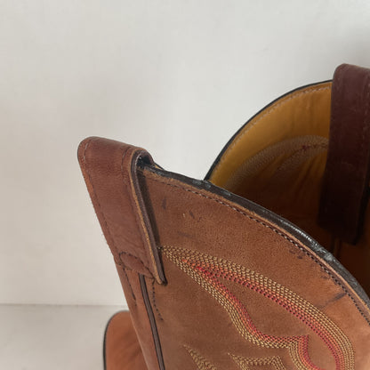 Justin Elephant Cowboy Boots 9.5 D Exotic USA Made Exotic