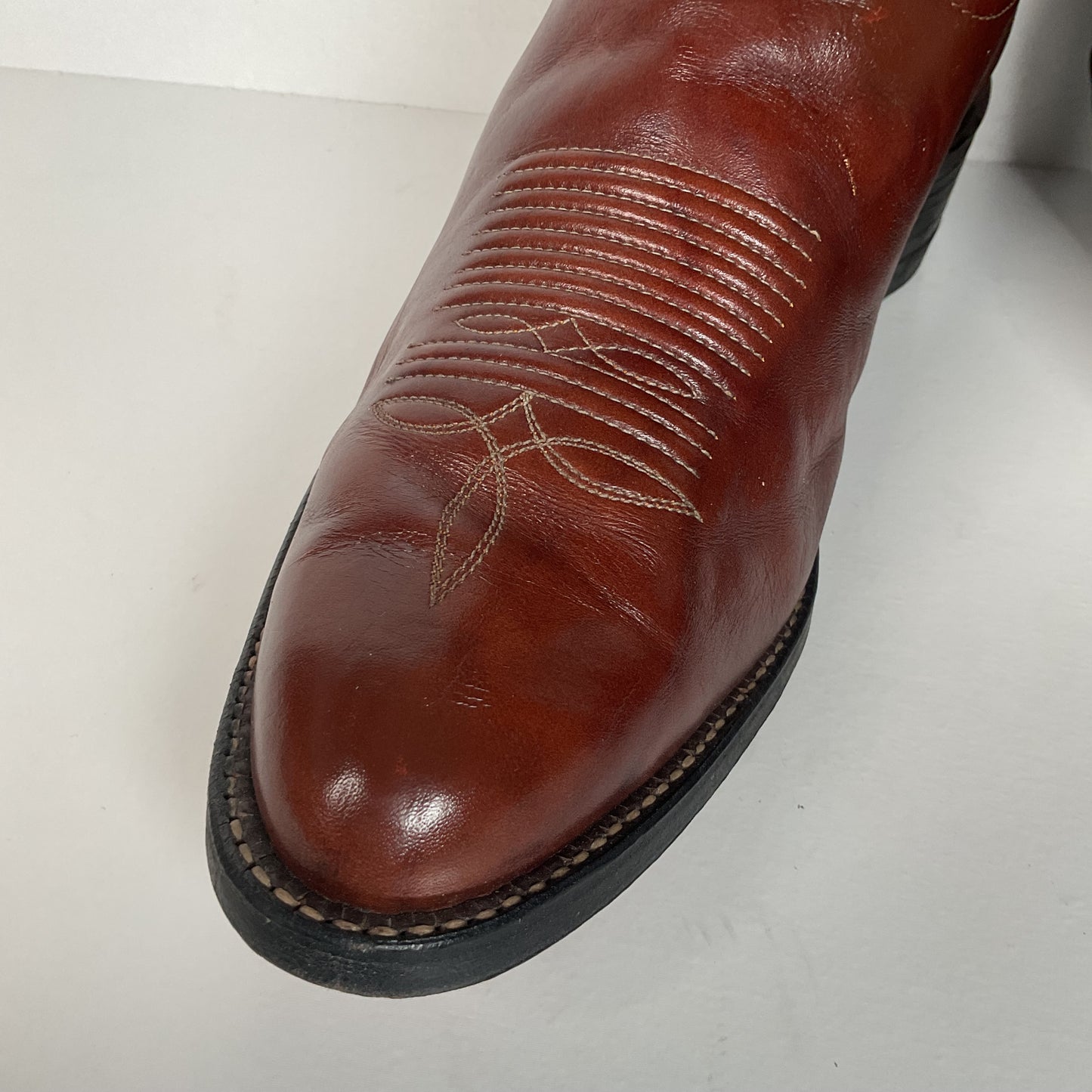 Vintage Tony Lama Cowboy Boots | Chocolate Cow | Men’s 11 D