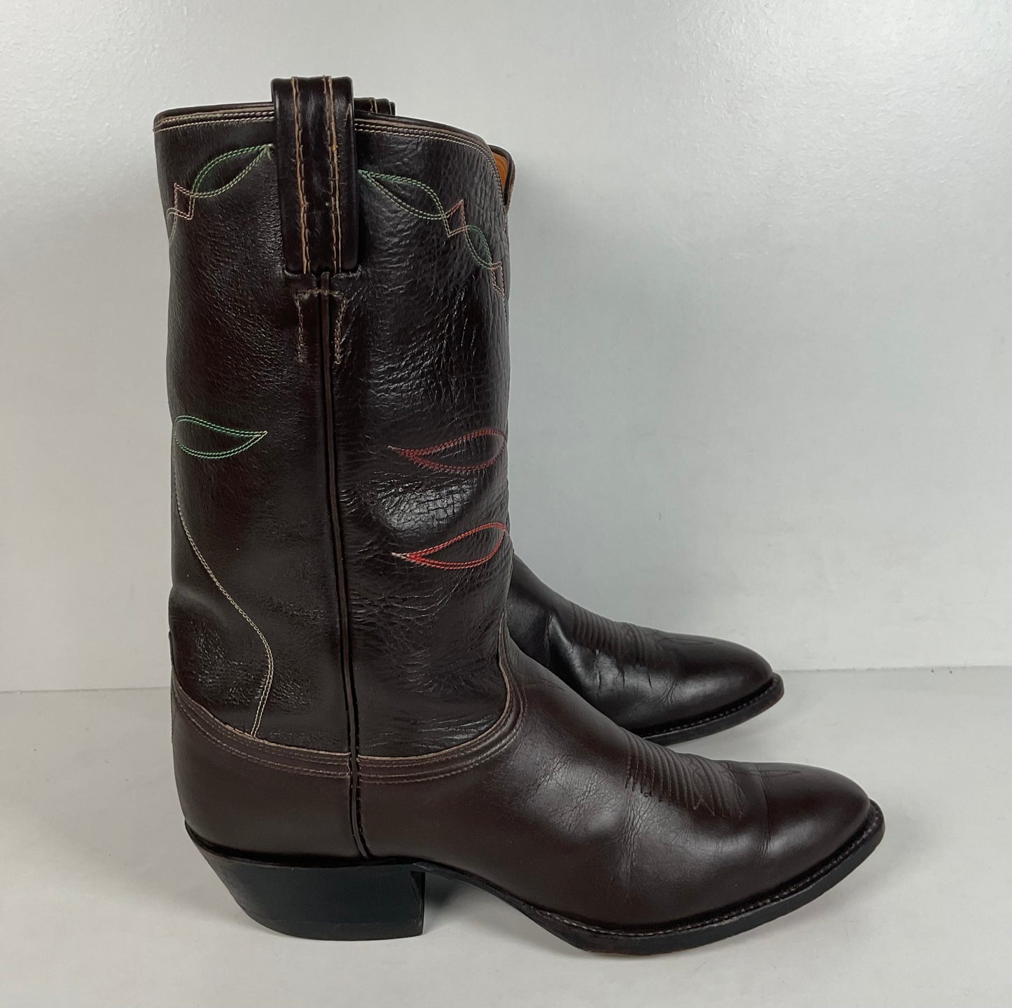 Vintage Tony Lama Buffalo Calf Cowboy Boots | 1960s-1970s | Narrow | Men’s 11 B
