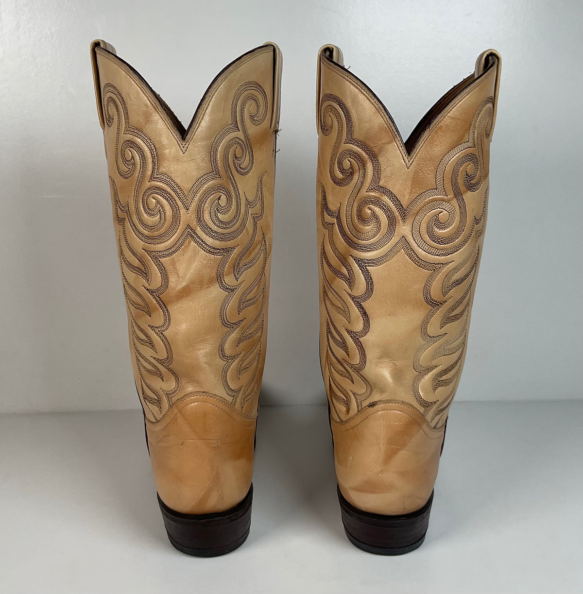 Vintage Tony Lama Teju Lizard Wingtip Cowboy Boots | Gold Label | Men’s 8.5 D