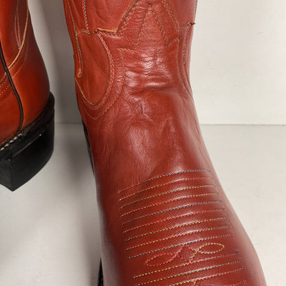 Vintage Tony Lama Retan Cowboy Boots | Gold Label | USA Made | Men’s 9 EE
