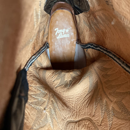 Vintage Tony Lama Cowboy Boots | Python Snakeskin | Men’s 8.5 D