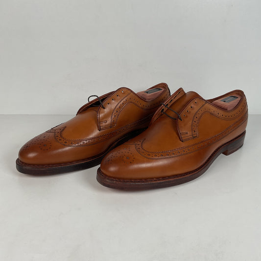 Ralph Lauren Sanderson Burnished Wingtip Shoes | USA Made | 11.5 D