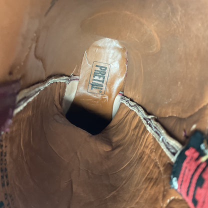 Lava Red Teju Lizard Cowboy Boots Men’s 6 Extra Wide | Women’s 7