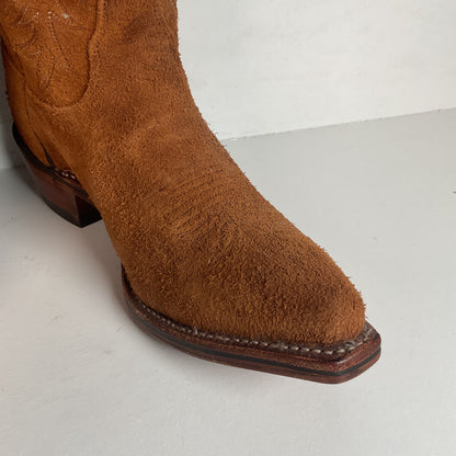 Nocona Rough Out Suede Cowgirl Boots 9.5 B USA Made