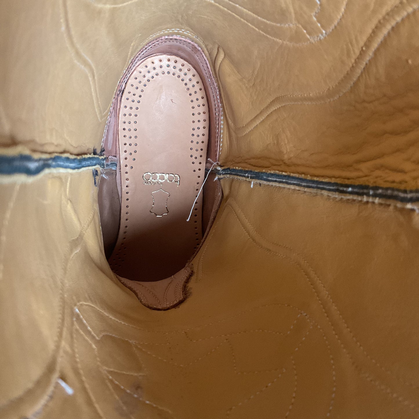 Custom Made Ostrich Leg Cowboy Boots | Lone Star Inlay | Exotic | Men’s 10.5
