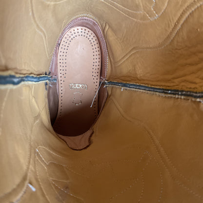 Custom Made Ostrich Leg Cowboy Boots | Lone Star Inlay | Exotic | Men’s 10.5
