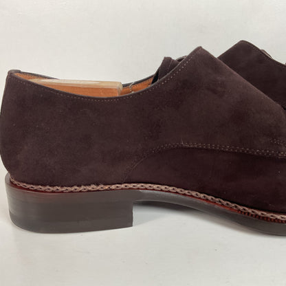 Mezlan Double Monk Strap Shoes | Custom | Nubuck Suede | Brown | Men’s 10.5 M
