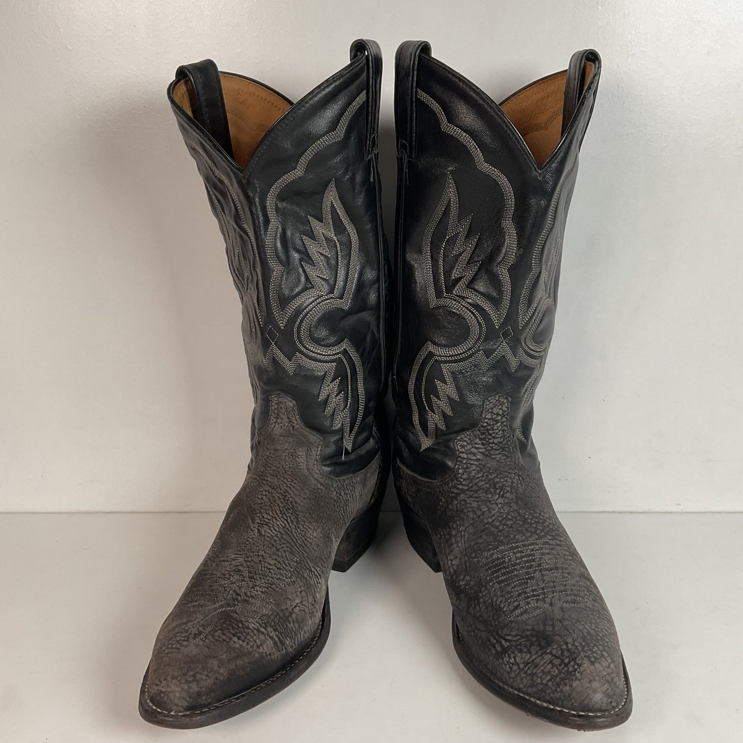 (2) Pairs Of Tony Lama Shoulder Cowboy Boots 8.5 D Style 6252 & 6250