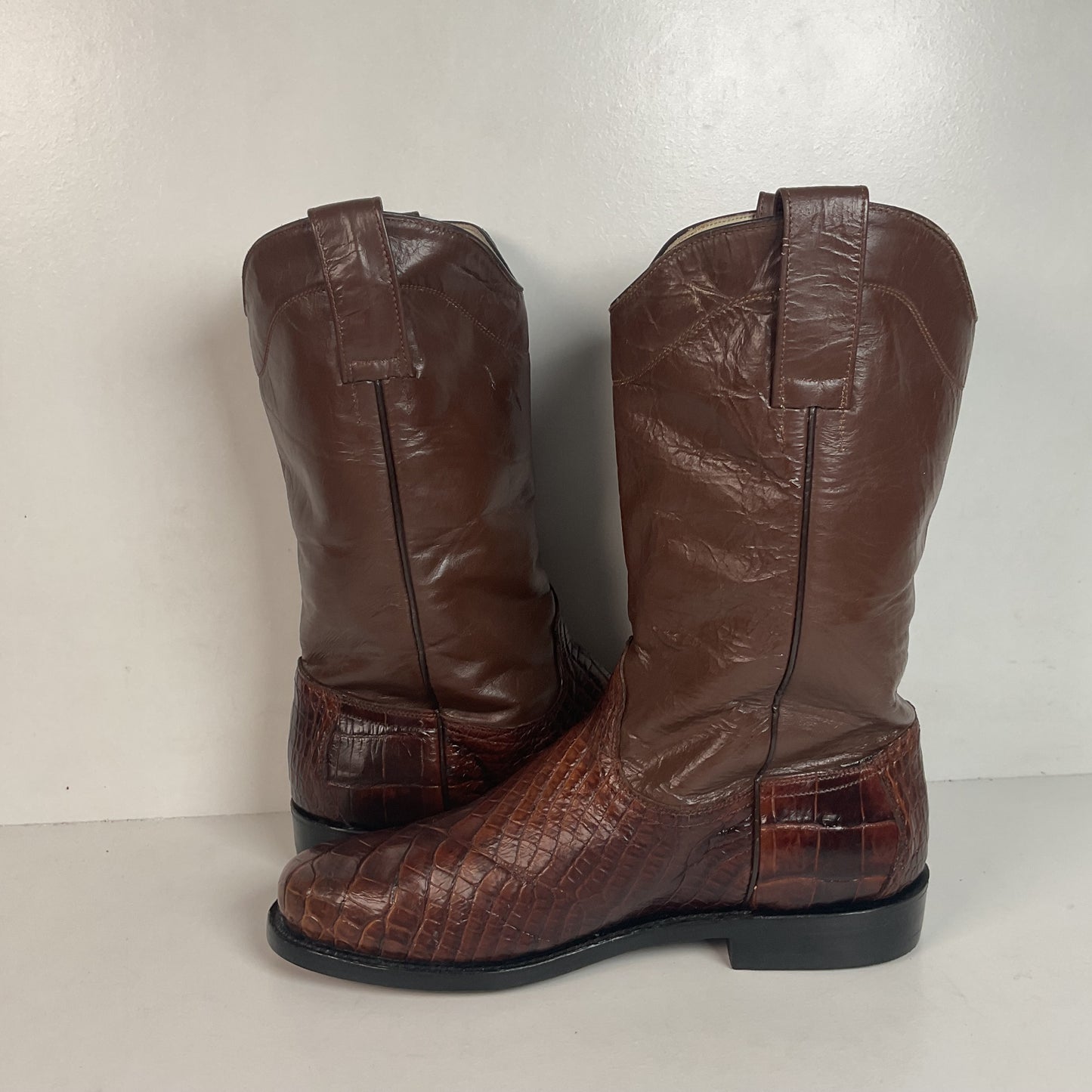 Vintage Alligator Skin Roper Boots 8.5 Custom Western Wear