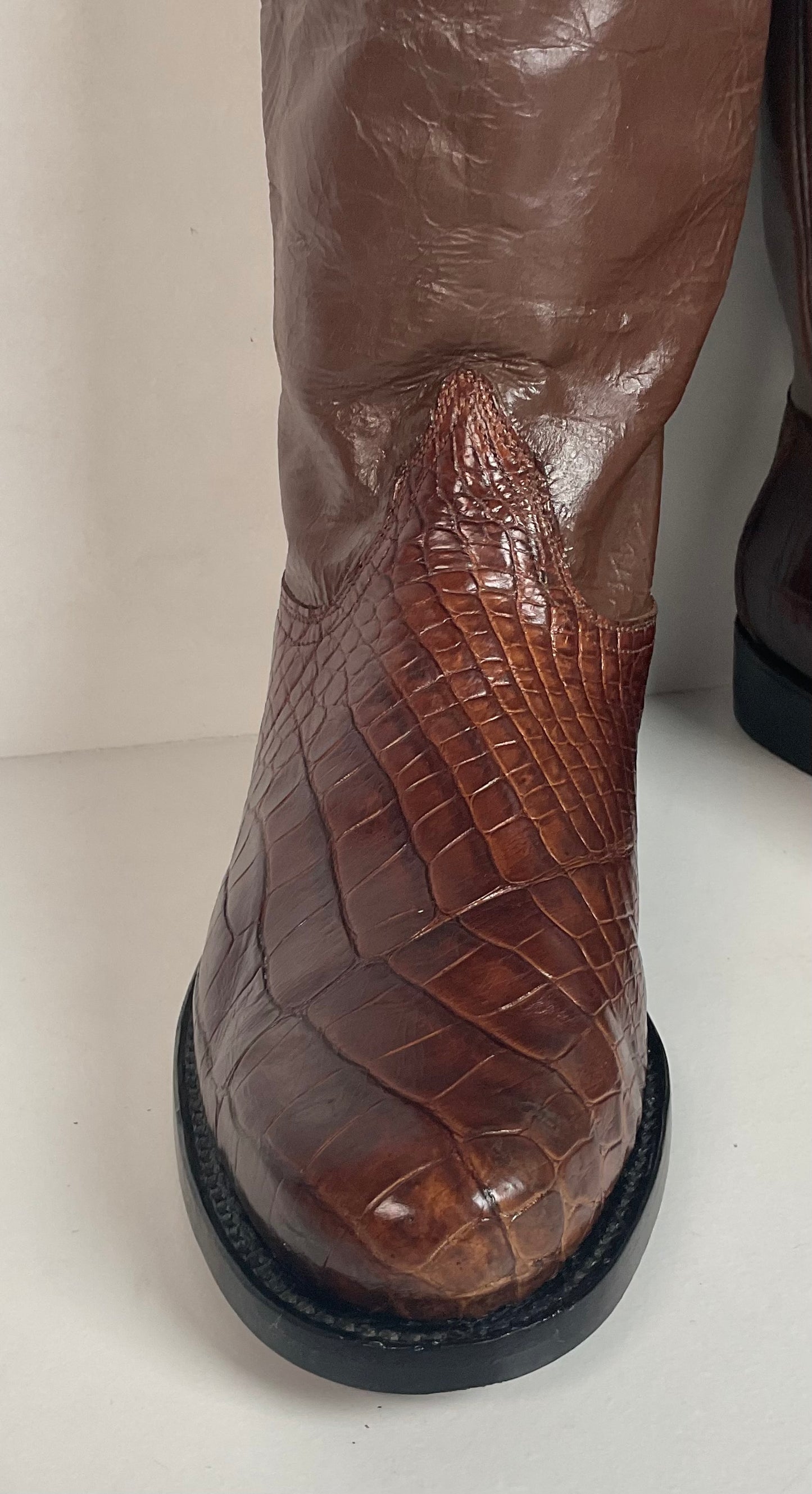 Vintage Alligator Skin Roper Boots 8.5 Custom Western Wear