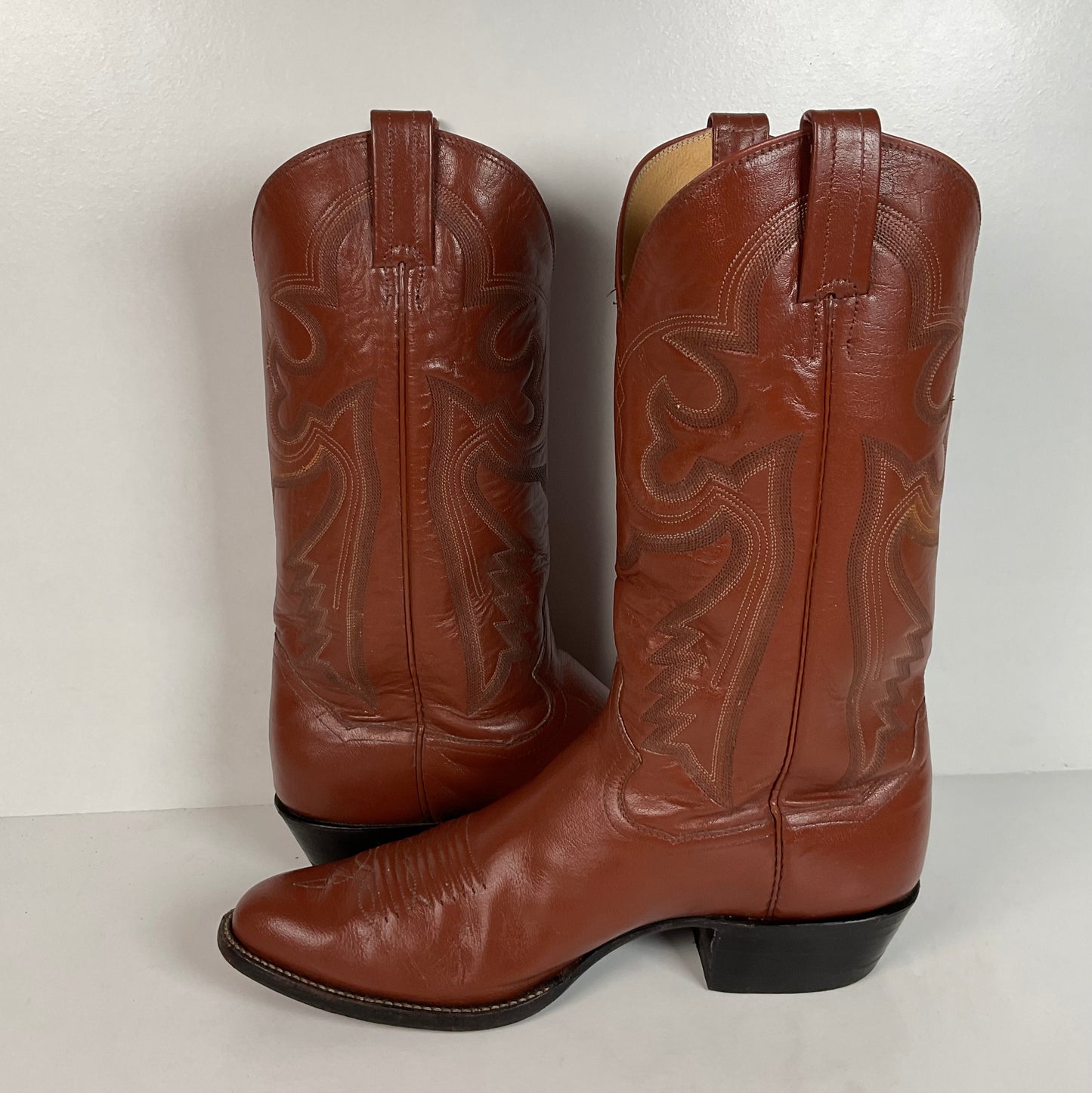 Vintage Sanders Cowboy Boots | Narrow | Brown | Men’s 11 B