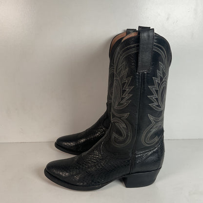 Exotic Black Cobra Snakeskin Cowboy Boots Mexico 28.5 E | US Men’s 10.5