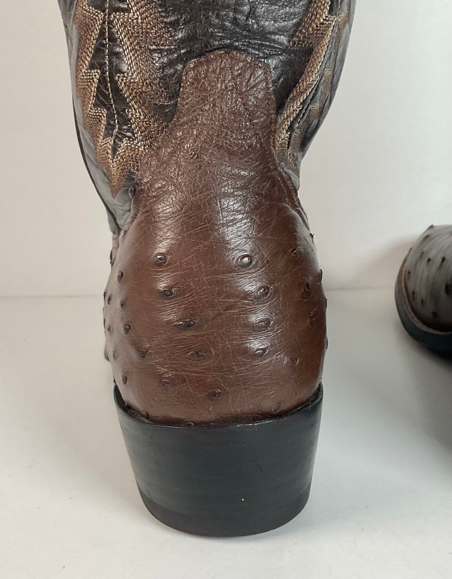 Mercedes Fort Worth Ostrich Quill Cowboy Boots | Custom | Exotic | Men’s 10