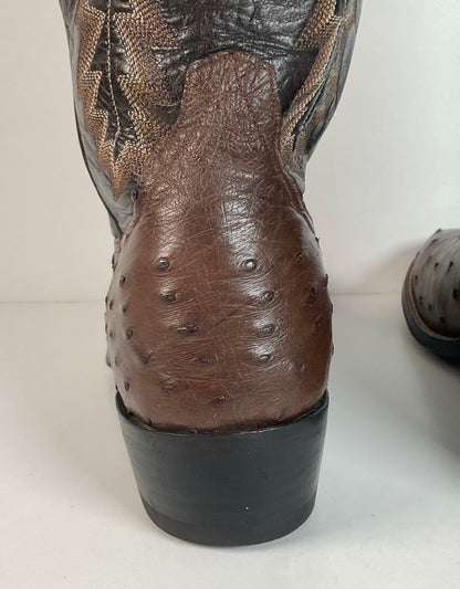 Mercedes Fort Worth Ostrich Quill Cowboy Boots | Custom | Exotic | Men’s 10