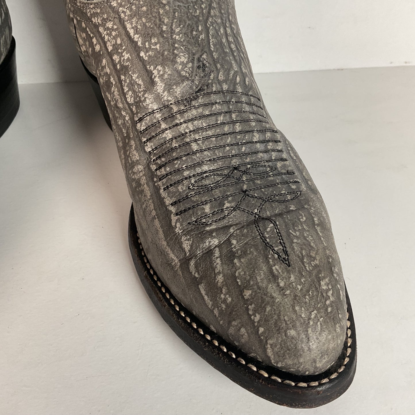 Vintage J. Chisholm Sueded Cowboy Boots | USA Made | 10 EE