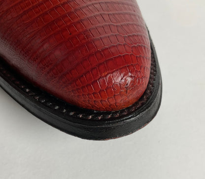 Montana Teju Lizard Cowboy Boots | Tooled Inlays | Men’s 9 D