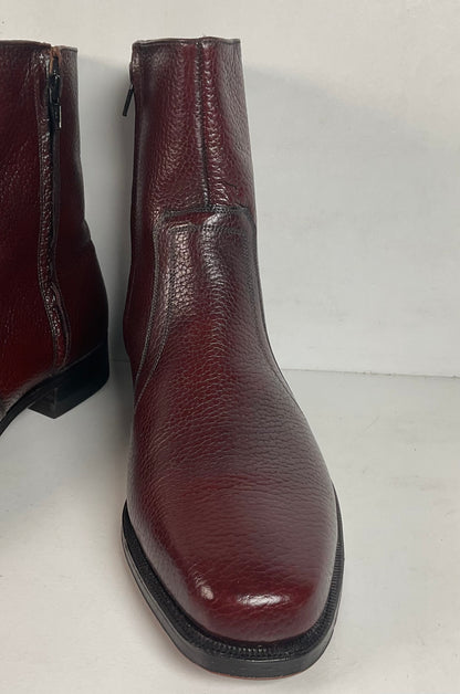 Vintage Florsheim Bullhide Zipper Boots 9.5 D Chelsea Style