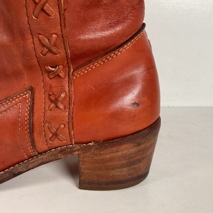 Vintage Dexter Campus Boots | Distressed | Braided | USA Made | Women’s 10 M