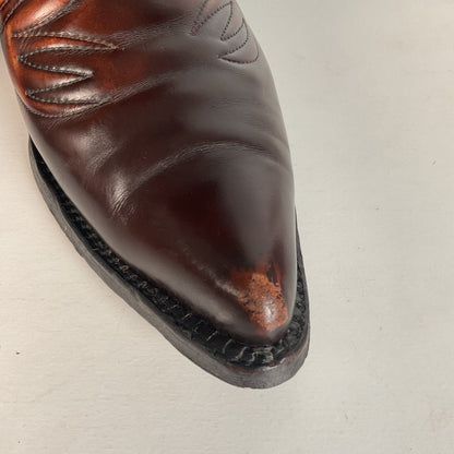 Vintage Texas Brand Patent Thunderbird Cowboy Boots 10.5 EE Rainbow Peacock