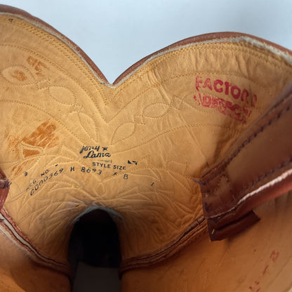 Vintage Tony Lama Cowgirl Boots | Brown | Men’s 5 B | Women’s 6