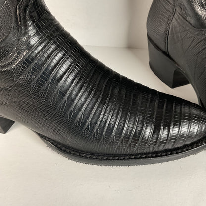 Vintage Lucchese Handmade Cowgirl Boots | Lizard Teju | Women’s 8 B