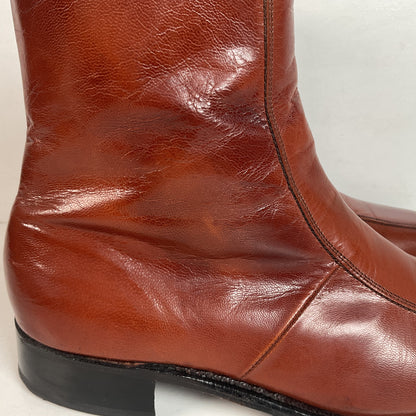 Vintage Florsheim Imperial Zipper Boots 10 D Chelsea Style