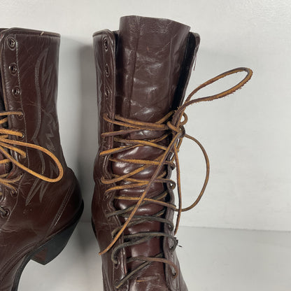 Custom Kiltie Packer Boots | Dark Brown | Men’s 9 D