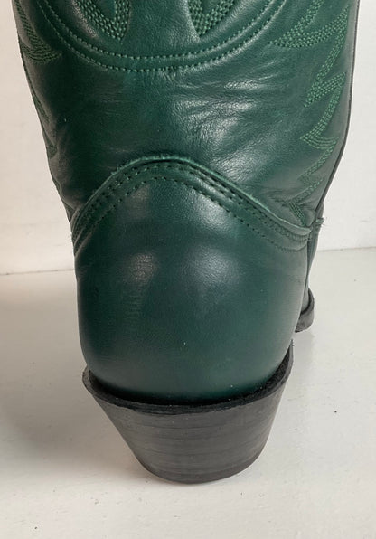 Vintage Nocona Cowgirl Boots | USA Made | Green | 7.5 B