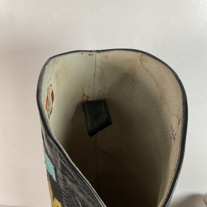 Tony Lama’s Hyer Cowgirl Boots 8 C Southwestern Aztec Woven Inlays