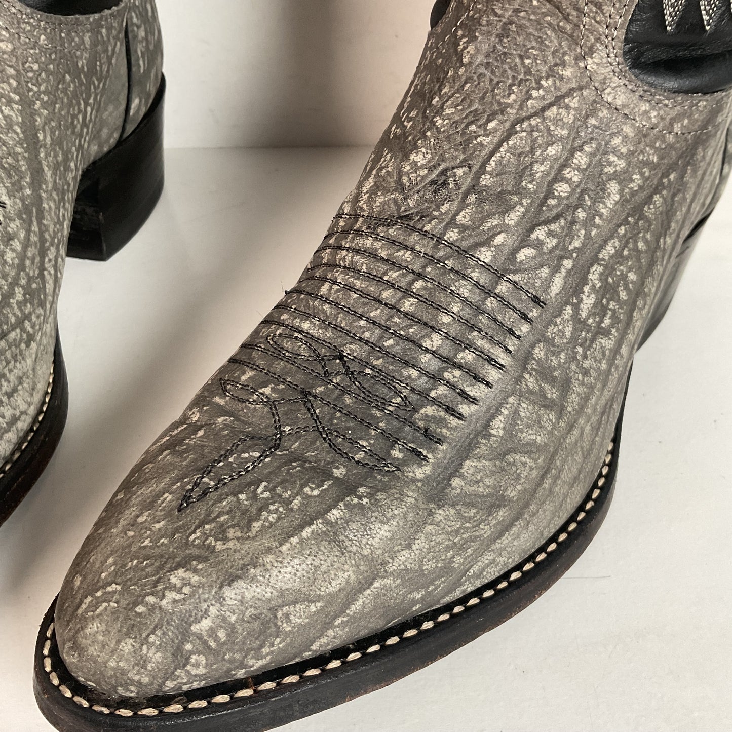 Vintage J. Chisholm Sueded Cowboy Boots | USA Made | 10 EE