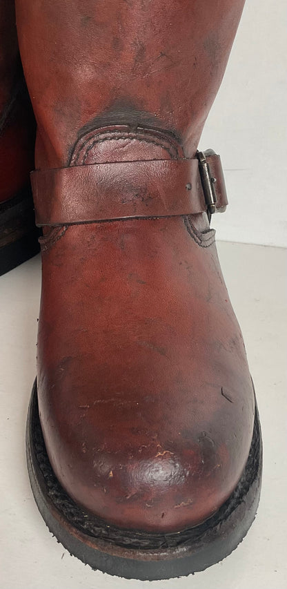 Frye Women’s 12R Redwood Engineer Boots 6 M 150th Anniversary USA Made Distressed