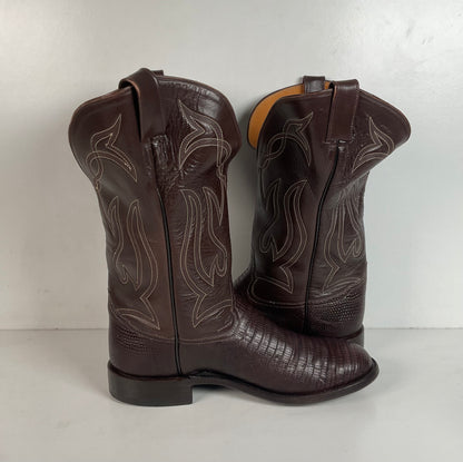 Caboots Lizard Roper Boots 9 E Champion Attitude Custom