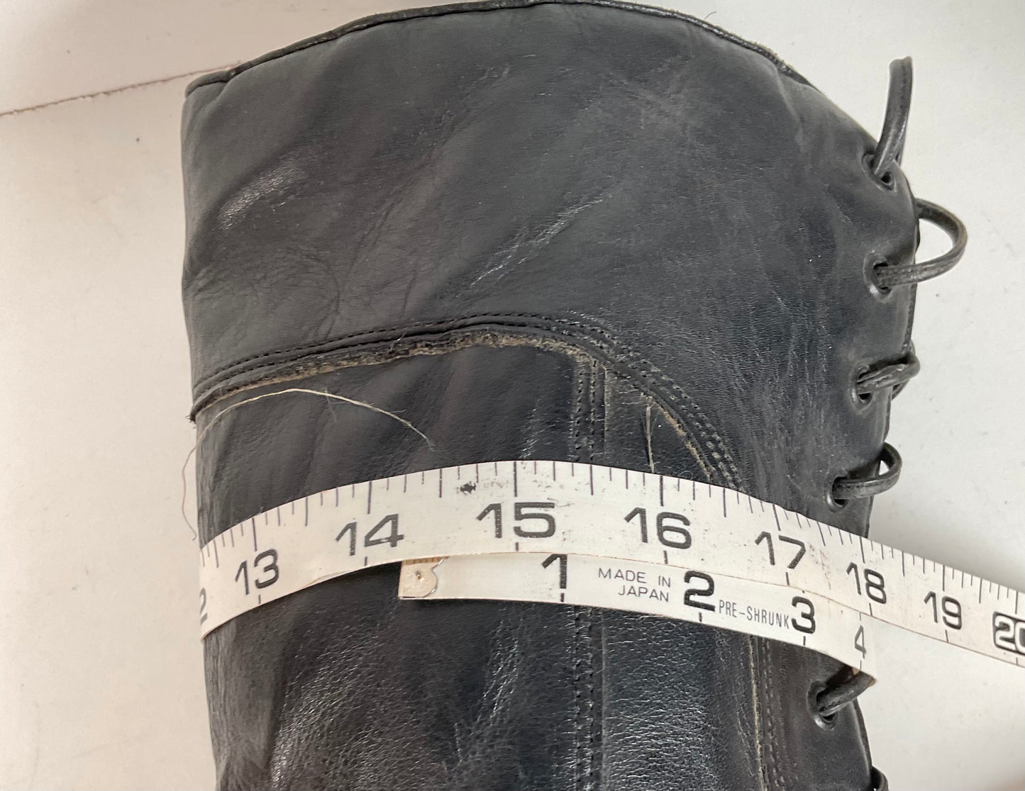 Vintage Harley Davidson Tall Motorcycle Boots 7 M Lace Up USA Made