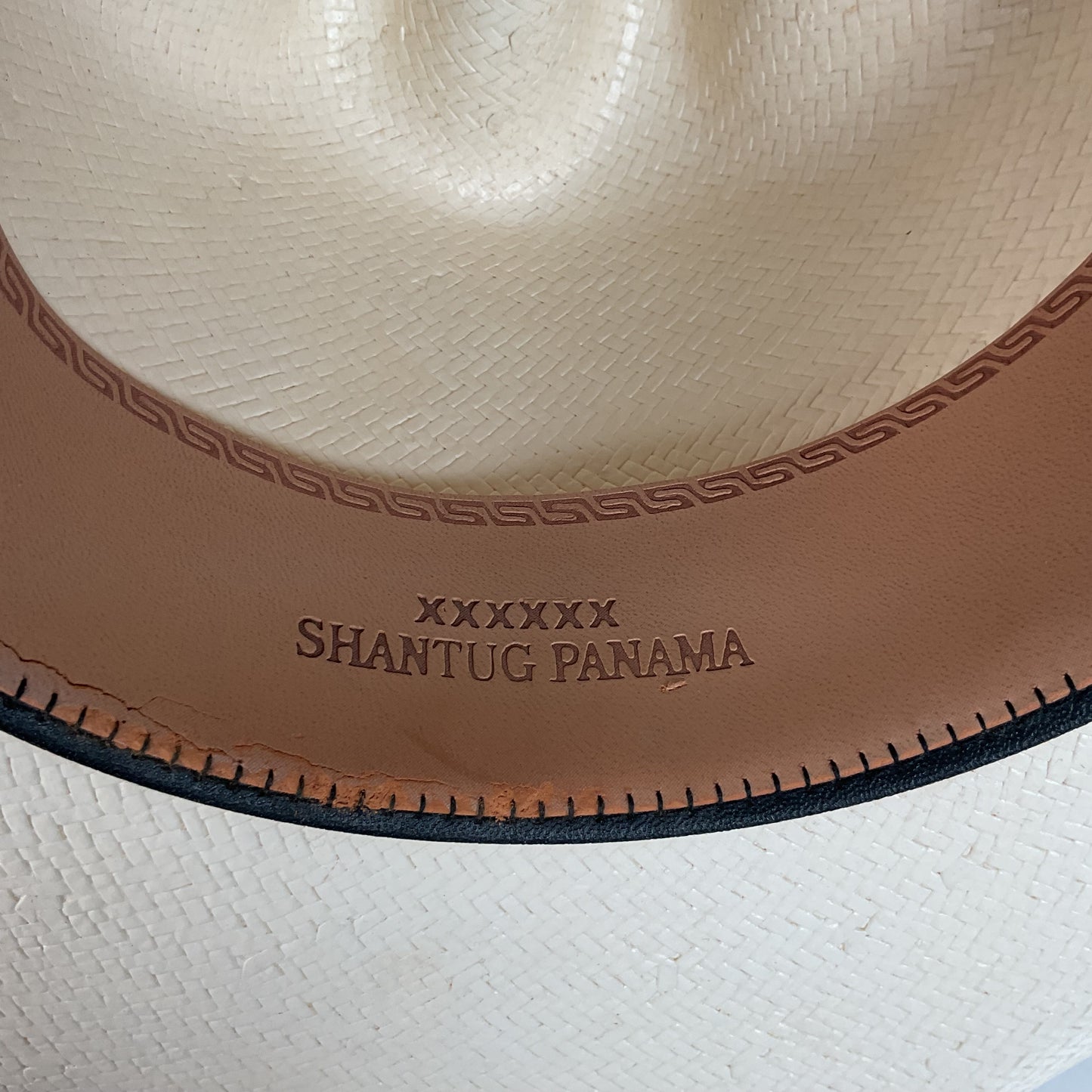 Serratelli Shantug Panama Straw Hat 7 1/4 XXXXXX Western Cowboy