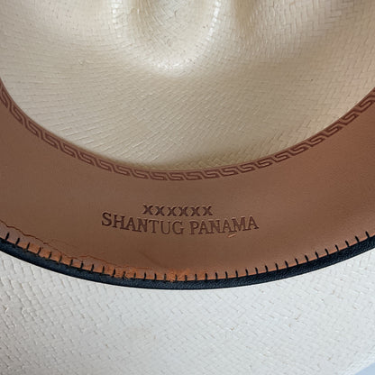 Serratelli Shantug Panama Straw Hat 7 1/4 XXXXXX Western Cowboy