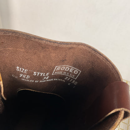 1970s Rodeo Harness Motorcycle Boots 9.5 D USA Made