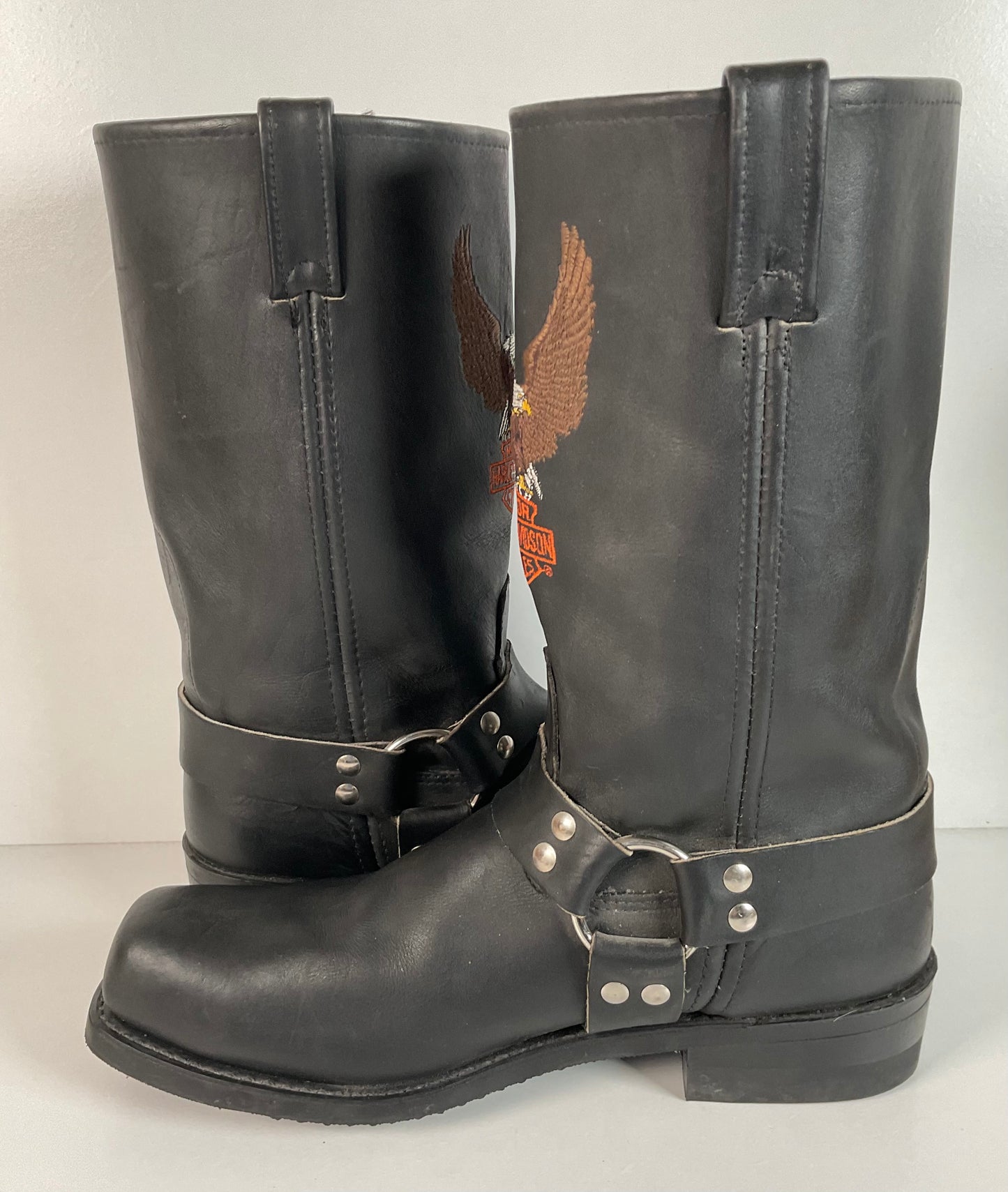 Harley Davidson Steel Toe Engineer Harness Boots 12 D O-Ring