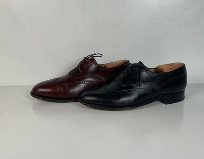 Vintage Johnston Murphy Aristocraft Oxford Shoes 8.5 D USA (2) Pairs USA Made